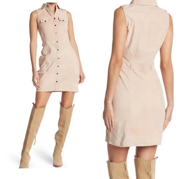 AS By DF Officer Suede Leather tan  Dress Size: M  medium luxury
