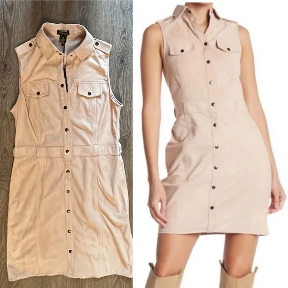 AS By DF Officer Suede Leather tan  Dress Size: M  medium luxury