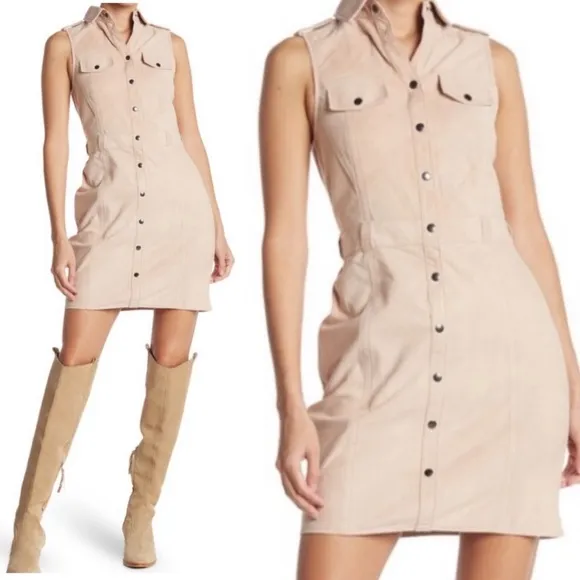 AS By DF Officer Suede Leather tan  Dress Size: M  medium luxury