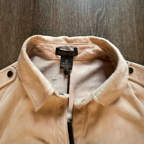 AS By DF Officer Suede Leather tan  Dress Size: M  medium luxury