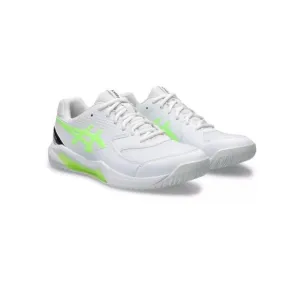 Asics Gel Dedicate 8 Pickleball Court Shoes White/Lime 1041A409-101 Men Size 12