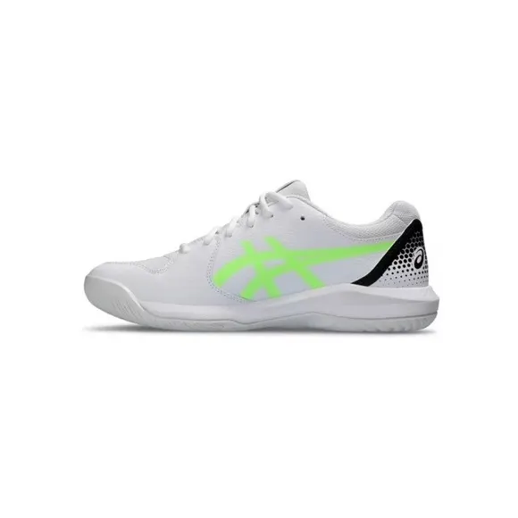 Asics Gel Dedicate 8 Pickleball Court Shoes White/Lime 1041A409-101 Men Size 12