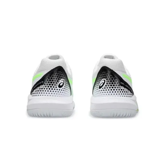 Asics Gel Dedicate 8 Pickleball Court Shoes White/Lime 1041A409-101 Men Size 12