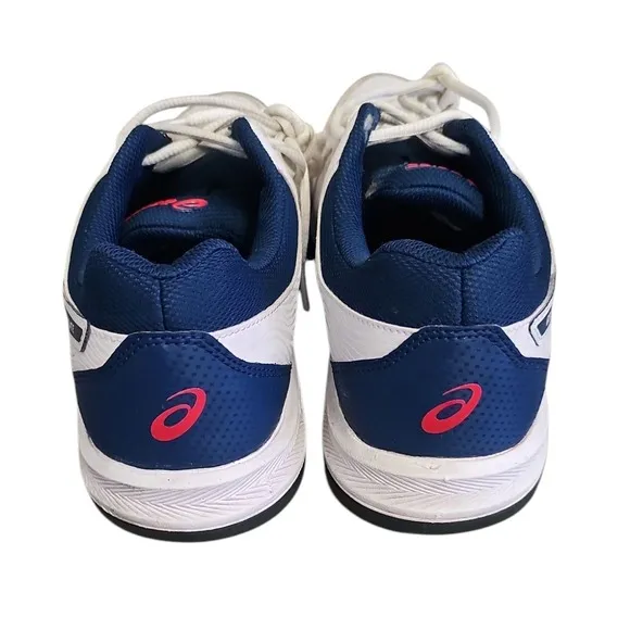 Asics Gel-Dedicate Tennis Shoes Court Sneakers Athletic White Blue Men Size 10.5