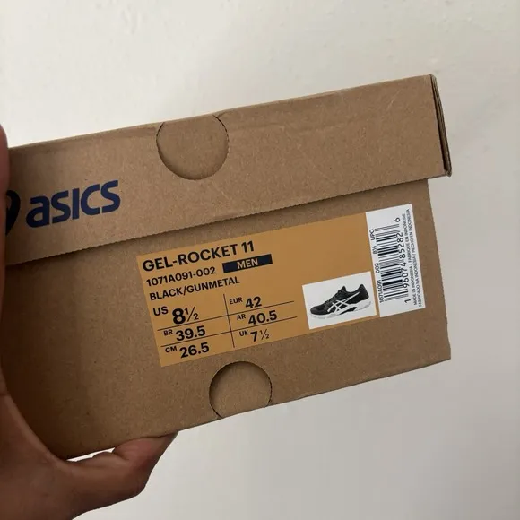ASICS GEL-Rocket 11 Mens 8.5 Sneakers Tennis Shoes Indoor Squash Tennis 2024 EUC
