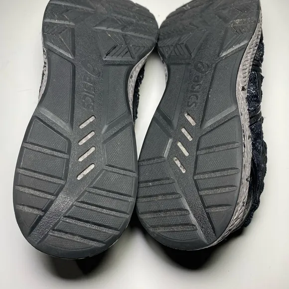 Asics HyperGel Kenzen Men's Size 10 Running Shoes Black Slip On Sneakers T8FON