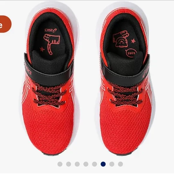 ASICS Kids Red Running Shoes