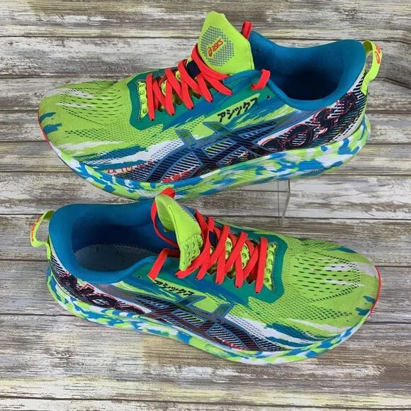ASICS Shoes Mens 12 Green Color Injection Pack NOOSA TRI 13 Running Sneakers‎