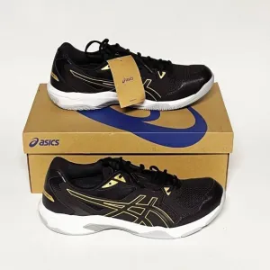 ASICS GEL-Rocket 10 Volleyball Shoes Men’s Size 11.5 Black/Gold 1071A054-002 NWB