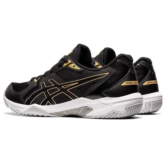 ASICS GEL-Rocket 10 Volleyball Shoes Men’s Size 11.5 Black/Gold 1071A054-002 NWB