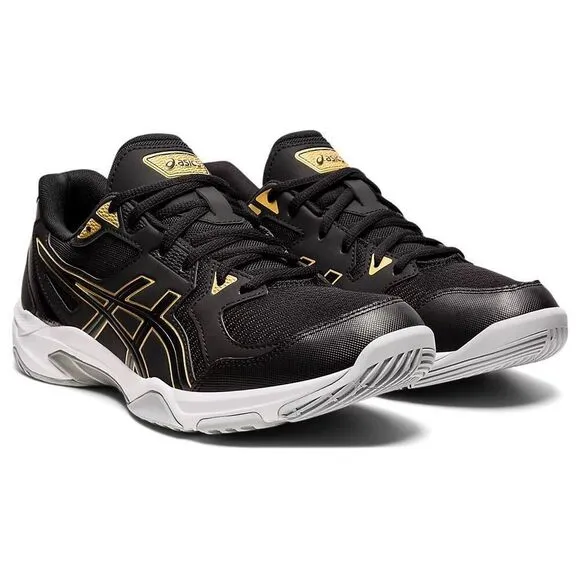 ASICS GEL-Rocket 10 Volleyball Shoes Men’s Size 11.5 Black/Gold 1071A054-002 NWB