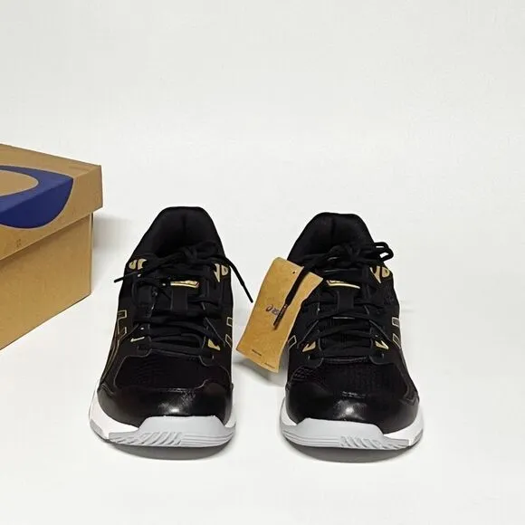 ASICS GEL-Rocket 10 Volleyball Shoes Men’s Size 11.5 Black/Gold 1071A054-002 NWB