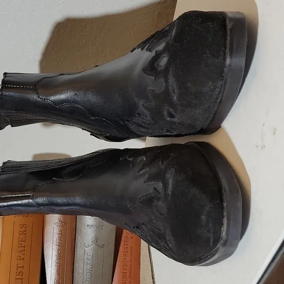 ASOS Leather Suede Overlay Ankle Boots 8