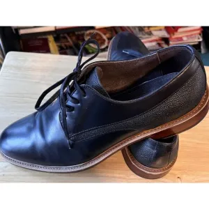 Aston‎ Grey Size 10 M  Lace Up Black Adayde Leather  Shoes MEN'S EUC Dressy