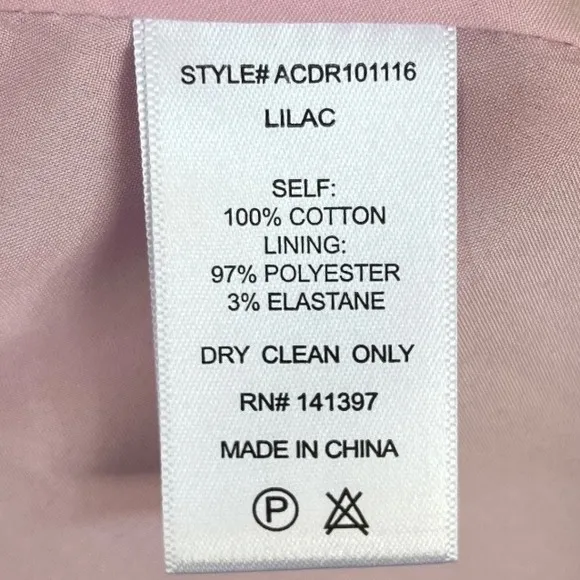 ASTR The Label Mayfair Dress Lilac Sz S Puff Sleeve Cut Out Anthroplogie Girly