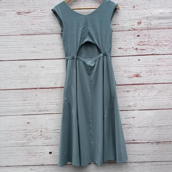 Athleta Ryder Midi Dress in Minimalist Gray Sz S