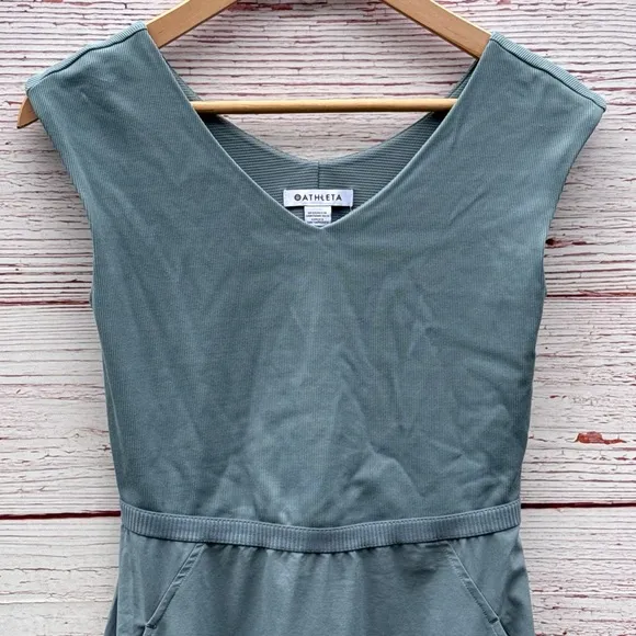 Athleta Ryder Midi Dress in Minimalist Gray Sz S