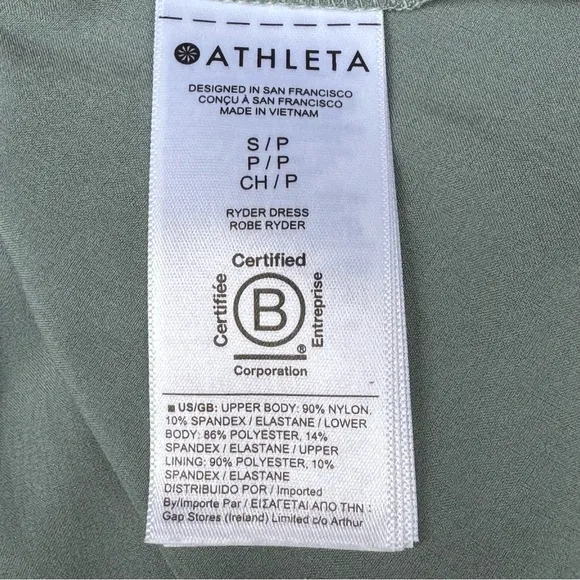 Athleta Ryder Midi Dress in Minimalist Gray Sz S