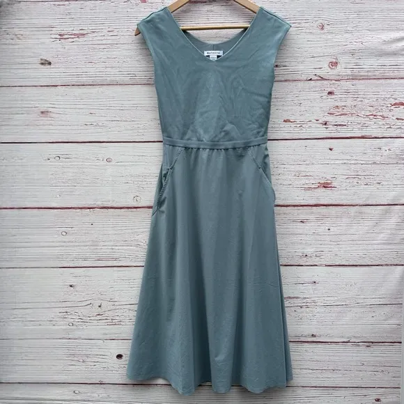 Athleta Ryder Midi Dress in Minimalist Gray Sz S