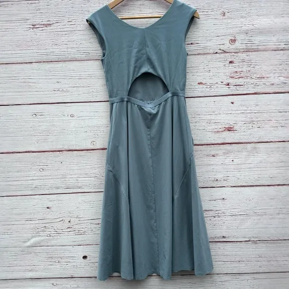 Athleta Ryder Midi Dress in Minimalist Gray Sz S