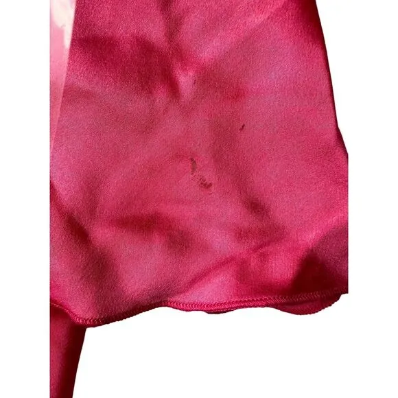 ATM Anthony Thomas Melillo Pink Silk Minimalist V Neck Slip Dress NWOT S $395