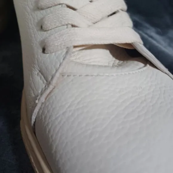 Authentic Men's Buscemi Hi-Top Sneakers Leather Gold Lock White 46 (12-13)
