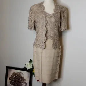 AUTHENTIC Vintage Carolina Herrera Dress &amp; Jacket Luxury Celeb Style Designer