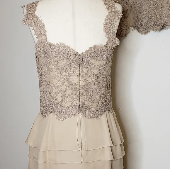 AUTHENTIC Vintage Carolina Herrera Dress &amp; Jacket Luxury Celeb Style Designer