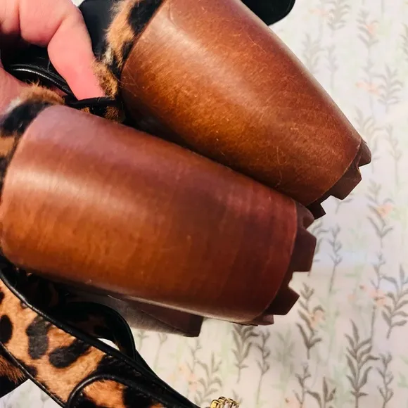 Autumn Adeigbo Brown Platform Shoes with Rhinestone Buckles