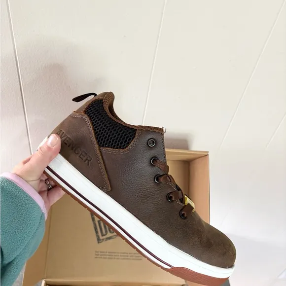 Avenger Work Boots Men's A712 Aluminum Toe Industrial Shoe size 7.5 new brown