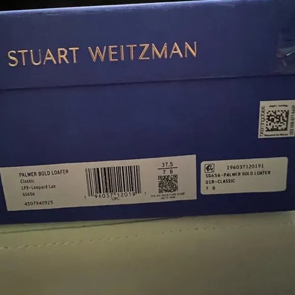 B27 Stuart Weitzman Womens Palmer Bold Loafer Calls Hair Slip on Loafers Size 7.