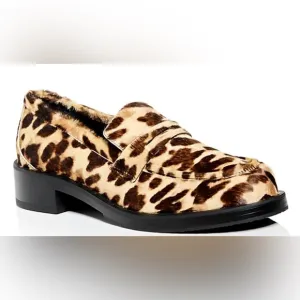 B27 Stuart Weitzman Womens Palmer Bold Loafer Calls Hair Slip on Loafers Size 7.