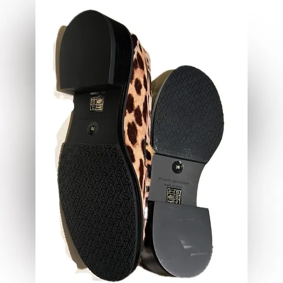 B27 Stuart Weitzman Womens Palmer Bold Loafer Calls Hair Slip on Loafers Size 7.