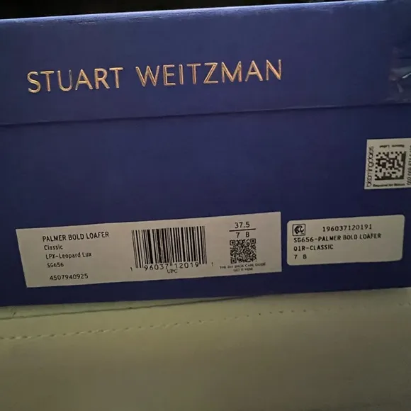 B27 Stuart Weitzman Womens Palmer Bold Loafer Calls Hair Slip on Loafers Size 7.