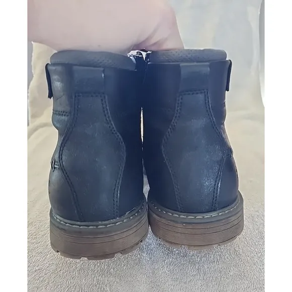B45 by Bullboxer Staley Black Lace Up Side Zip Cap Toe Ankle Boots Men's Size 10