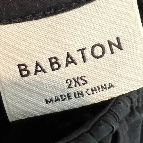 Babaton Aritzia Black Halter Savile Poplin Mini Dress 2XS Minimalist LBD Gothic