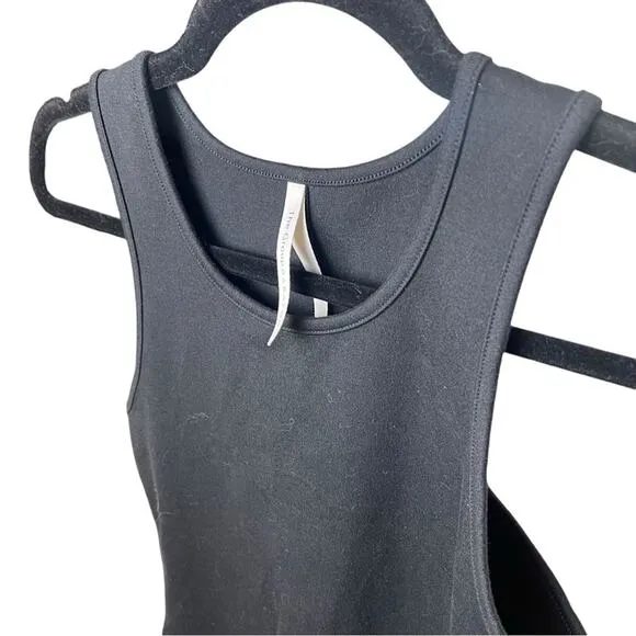 Babaton Black Sleeveless Bodycon Dress, Cocktails, Date, Minimalist, XS