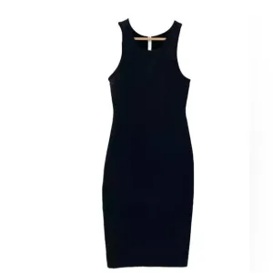 Babaton Black Sleeveless Bodycon Dress, Cocktails, Date, Minimalist, XS