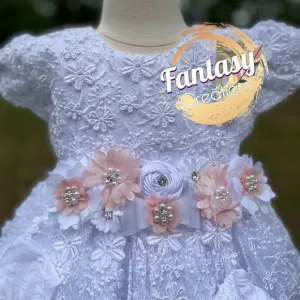 Baby Girl Baptism Dress / Luxury Baby Blessing Dress.
