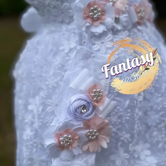 Baby Girl Baptism Dress / Luxury Baby Blessing Dress.
