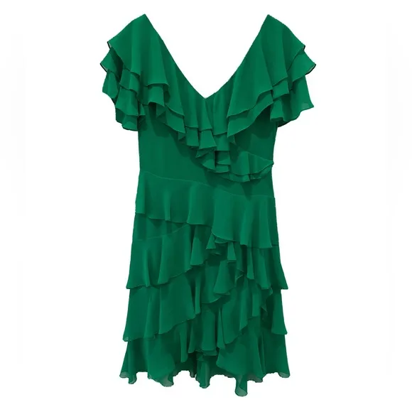 Badgley Mischka Mother of the Bride Groom Wedding Guest Grandma Formal Green 6