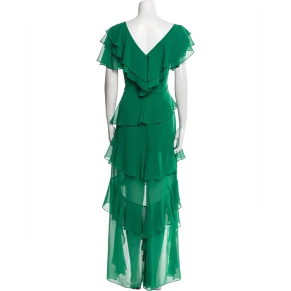 Badgley Mischka Mother of the Bride Groom Wedding Guest Grandma Formal Green 6