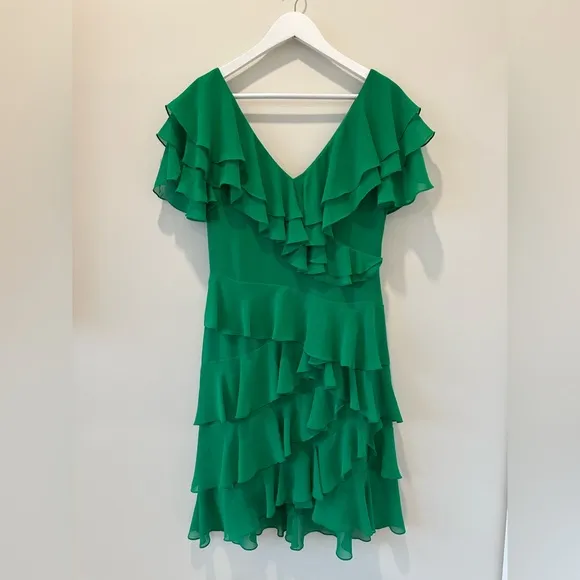 Badgley Mischka Mother of the Bride Groom Wedding Guest Grandma Formal Green 6