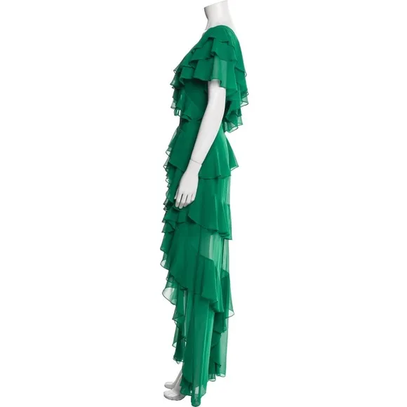 Badgley Mischka Mother of the Bride Groom Wedding Guest Grandma Formal Green 6