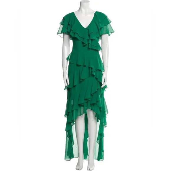 Badgley Mischka Mother of the Bride Groom Wedding Guest Grandma Formal Green 6