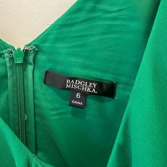 Badgley Mischka Mother of the Bride Groom Wedding Guest Grandma Formal Green 6