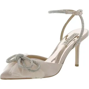 Badgley Mischka Womens Sacred Pink Embellished Dressy Heels Shoes New