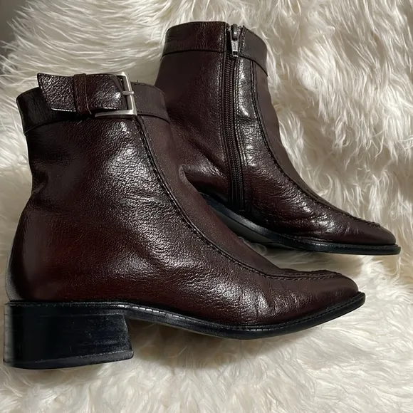Bally brown Corian Ankle Boots size 37 made in Italy