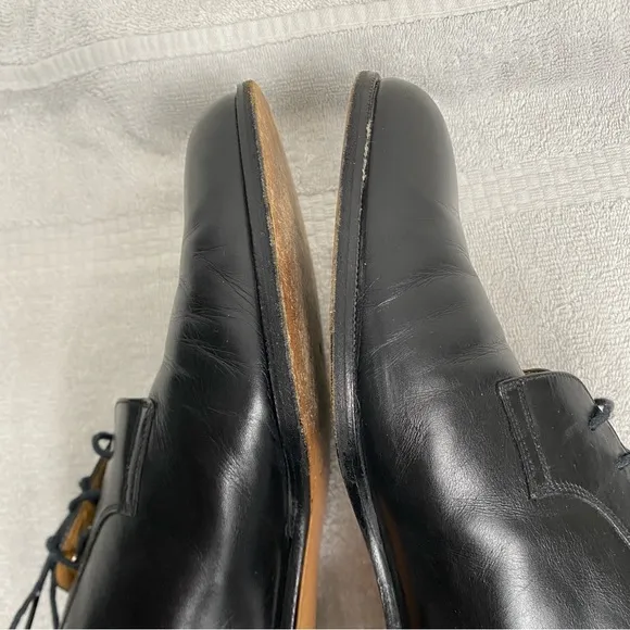Bally Italy Men's Black Smooth Leather Romeo Dress Shoes Size 11 EEE Classic