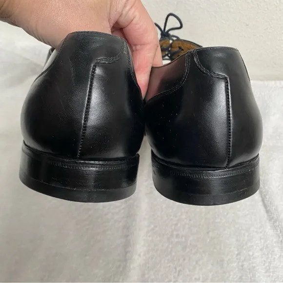 Bally Italy Men's Black Smooth Leather Romeo Dress Shoes Size 11 EEE Classic